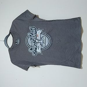 NFL XLVlll Patriots Broncos Super Bowl Women's Short Sleeve Tee